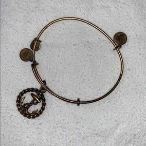 Alex and Ani Gold Anchor Bracelet